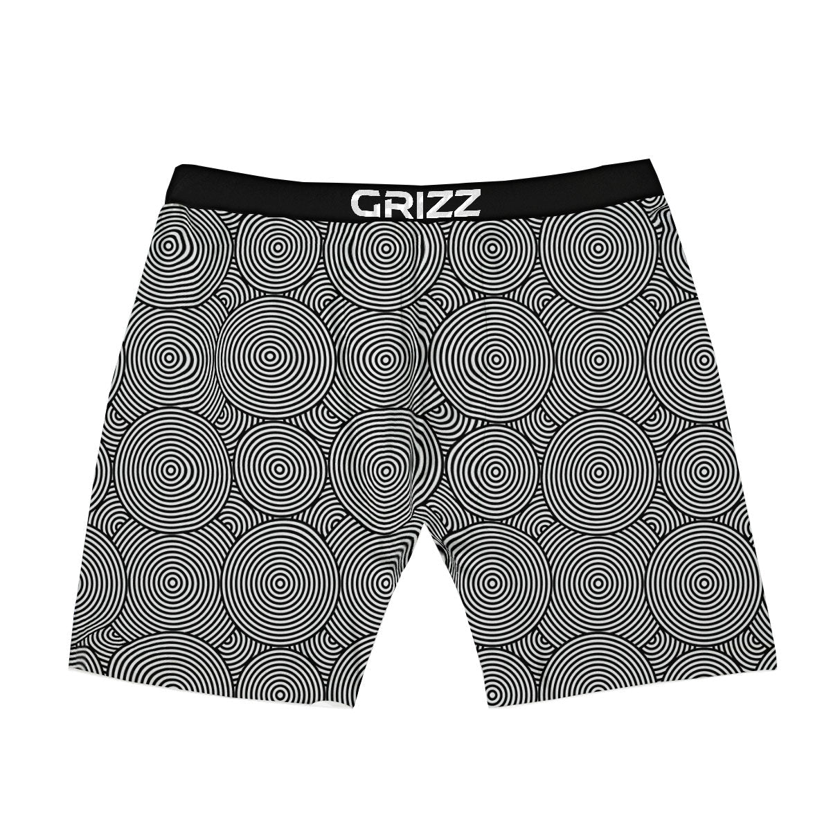 Circle Psychedelic Print Pattern Boxer Briefs-grizzshop