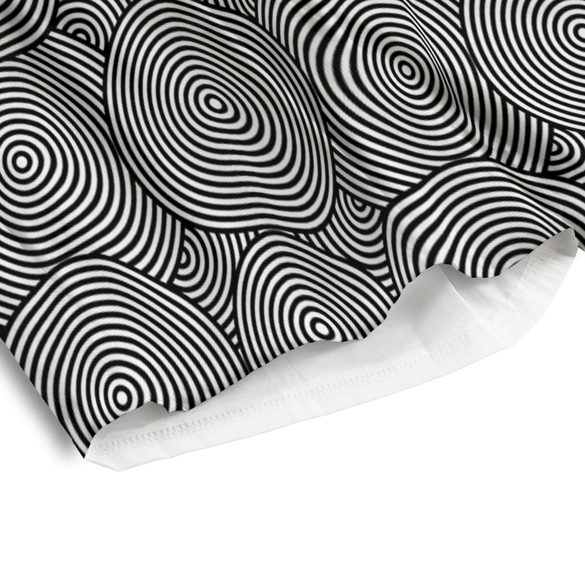 Circle Psychedelic Print Pattern Men's Athletic Shorts