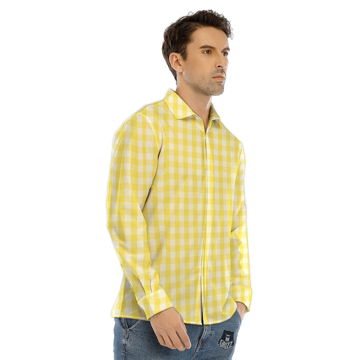 Circle Psychedelic Print Pattern Men's Dress Shirts-grizzshop