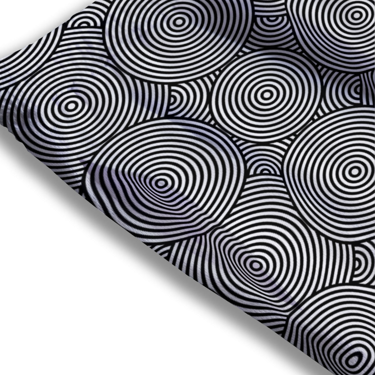 Circle Psychedelic Print Pattern Mesh Shorts