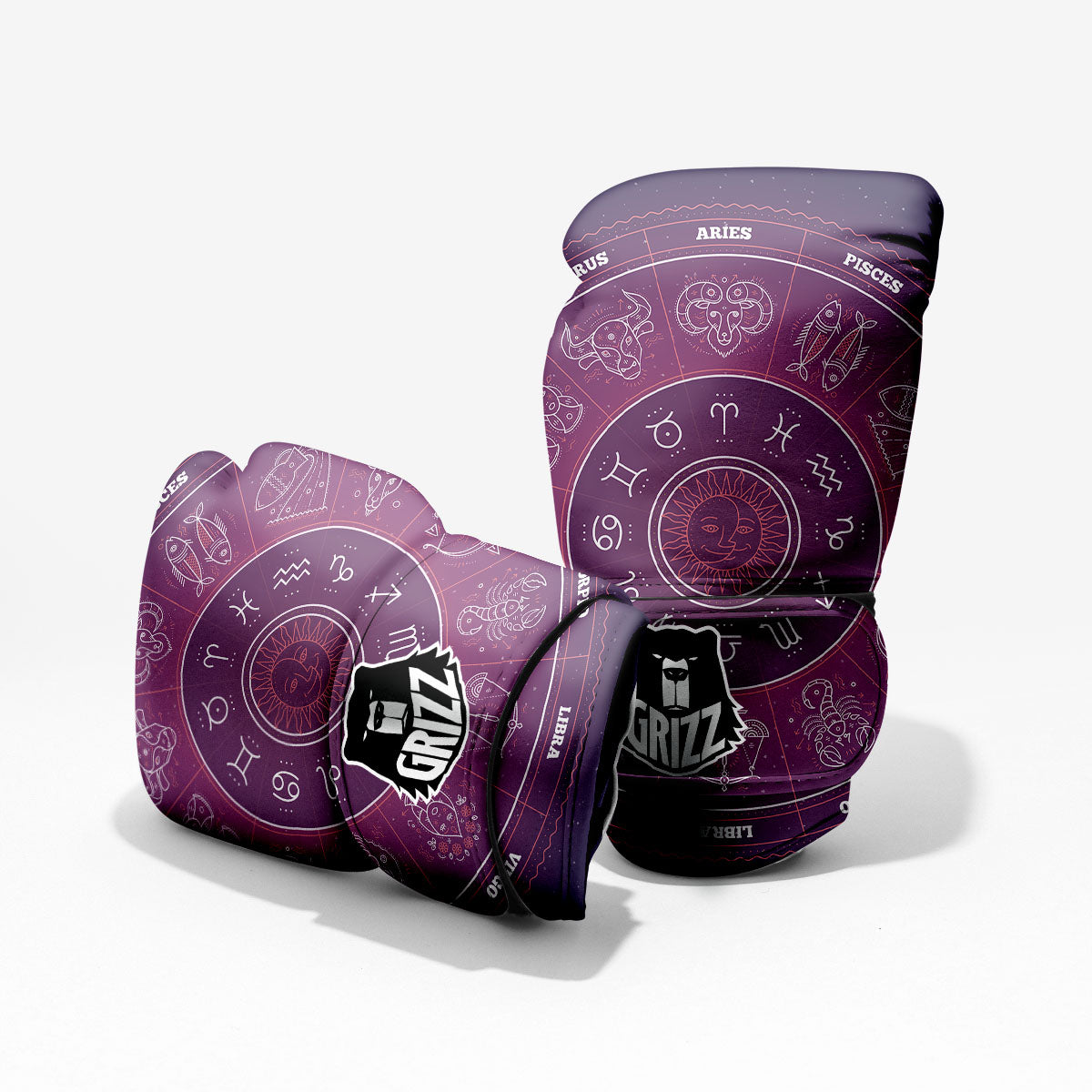 Horoscopes Zodiac Print Boxing Gloves