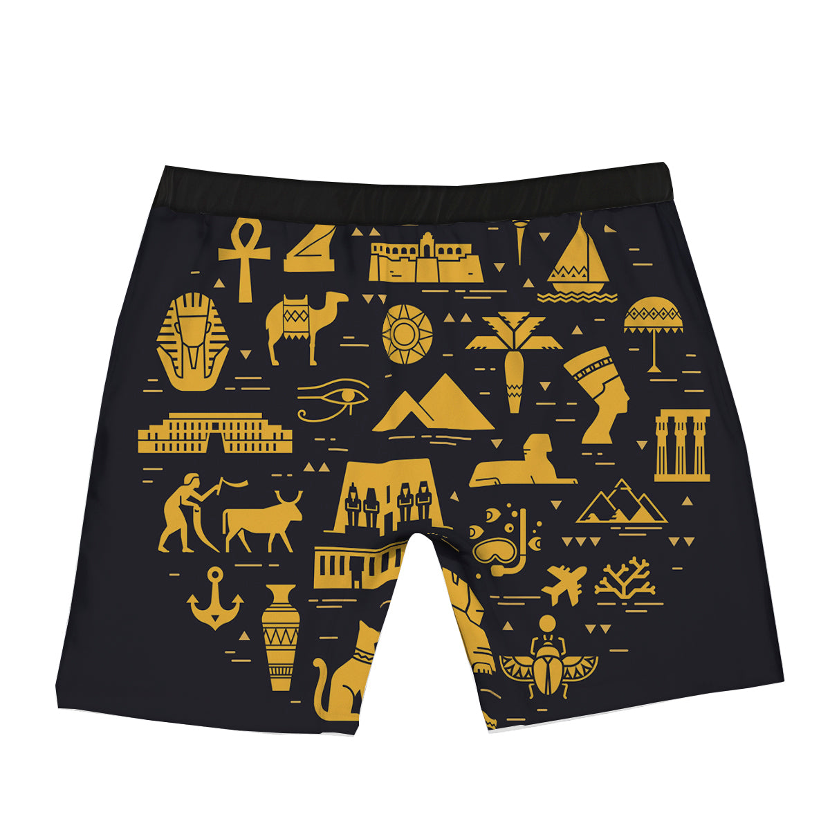 Circular Symbols Of Egypt Print Boxer Briefs-grizzshop