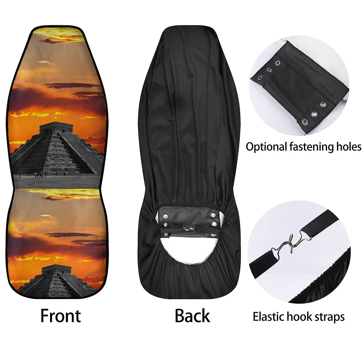Civilization Mayan Print Car Seat Covers-grizzshop