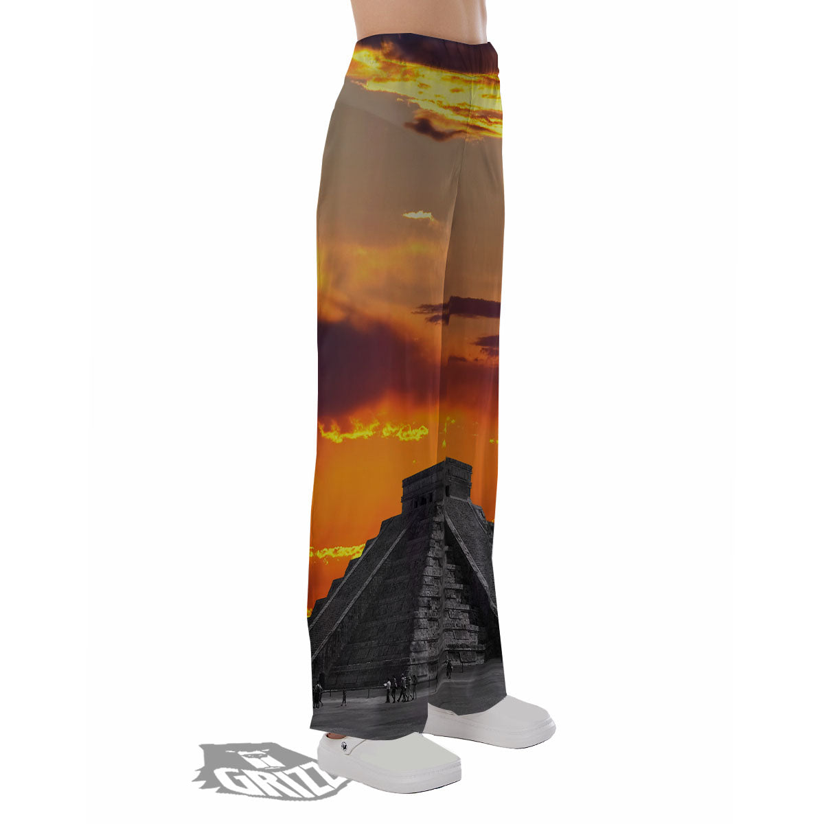 Civilization Mayan Print Pajama Pants-grizzshop