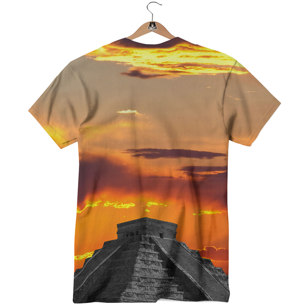 Civilization Mayan Print T-Shirt-grizzshop