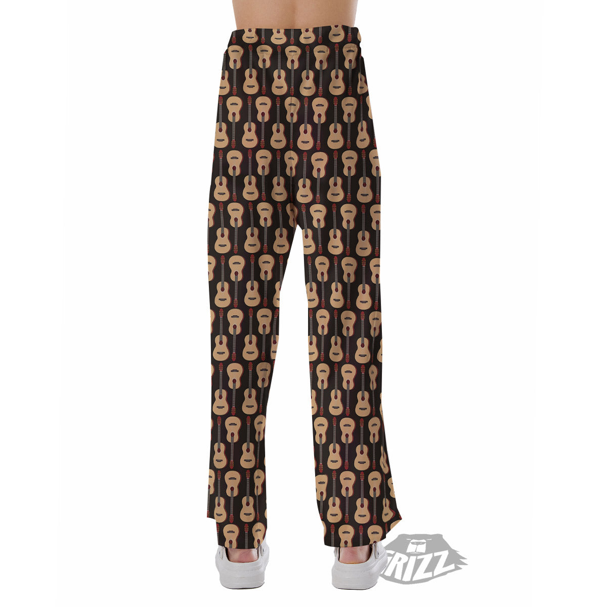 Classic Guitar Print Pattern Pajama Pants-grizzshop