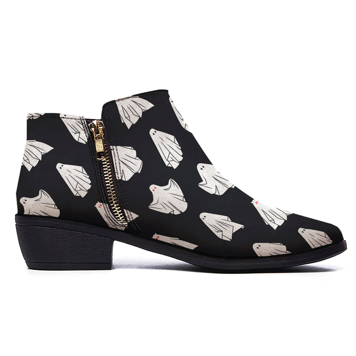 Cloth Ghosts Cartoon Print Pattern Ankle Boots-grizzshop