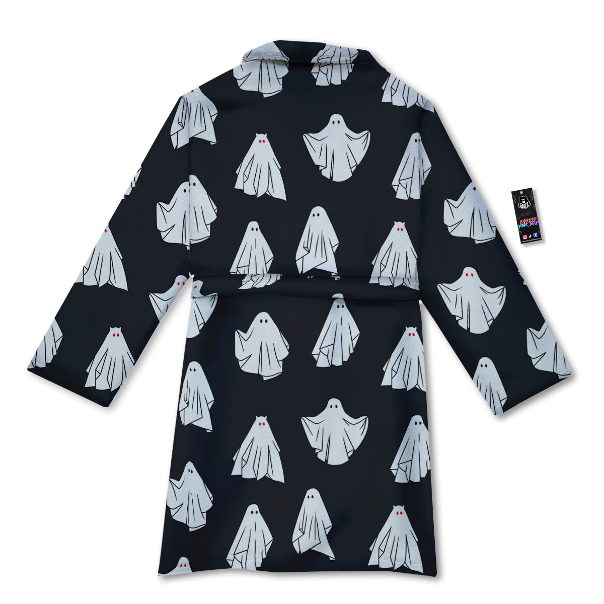 Cloth Ghosts Cartoon Print Pattern Bathrobe-grizzshop