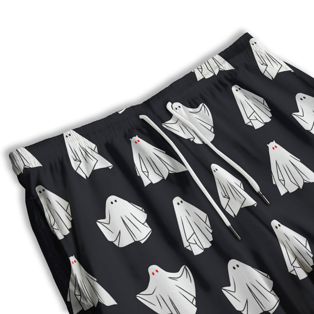 Cloth Ghosts Cartoon Print Pattern Men's Athletic Shorts