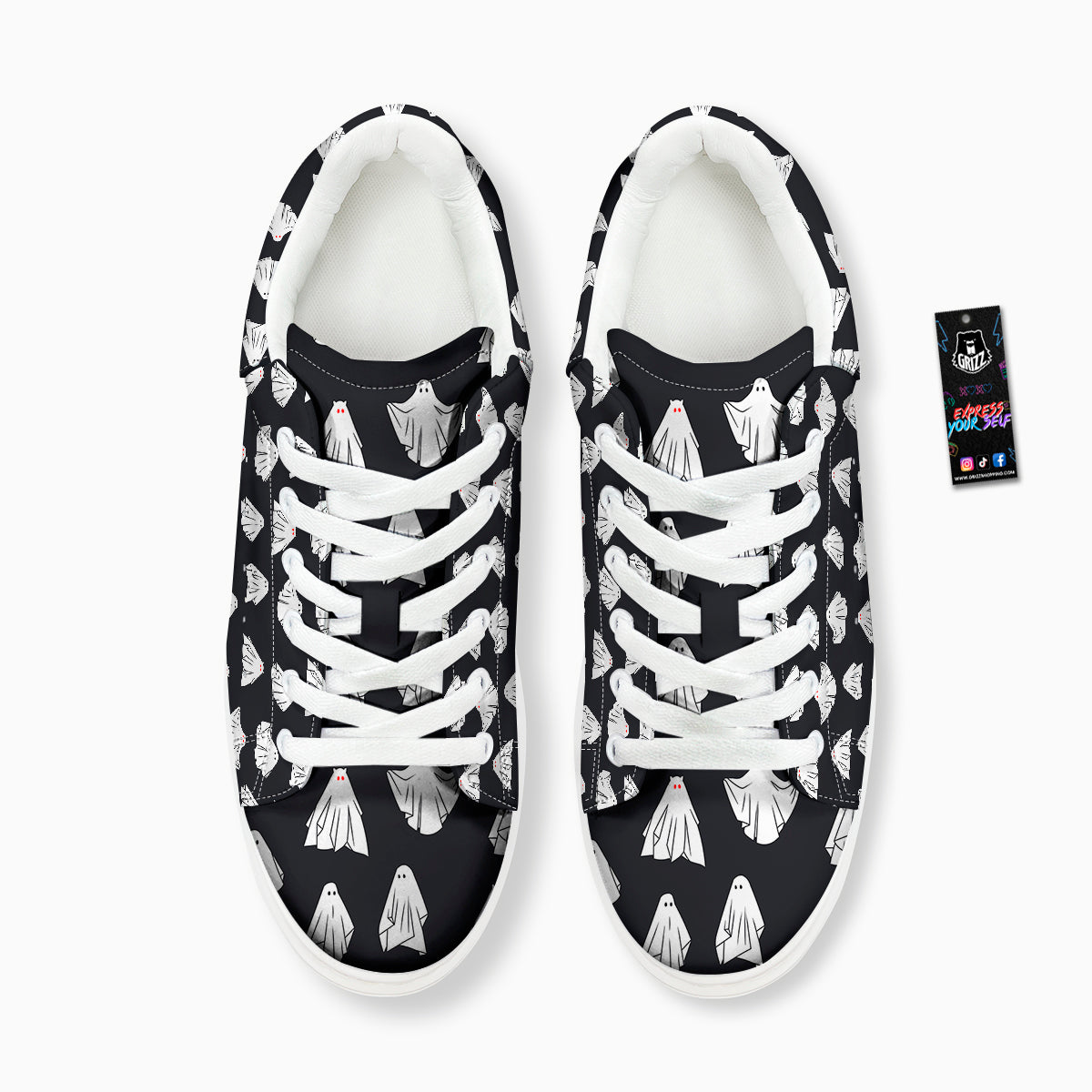 Cloth Ghosts Cartoon Print Pattern Platform Shoes-grizzshop
