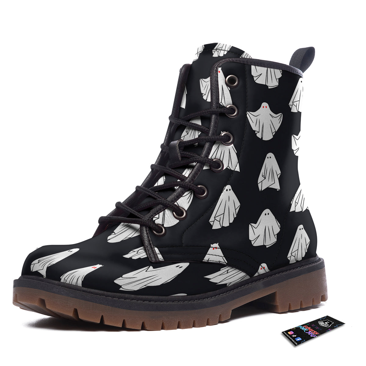 Cloth Ghosts Cartoon Print Pattern Work Boots-grizzshop