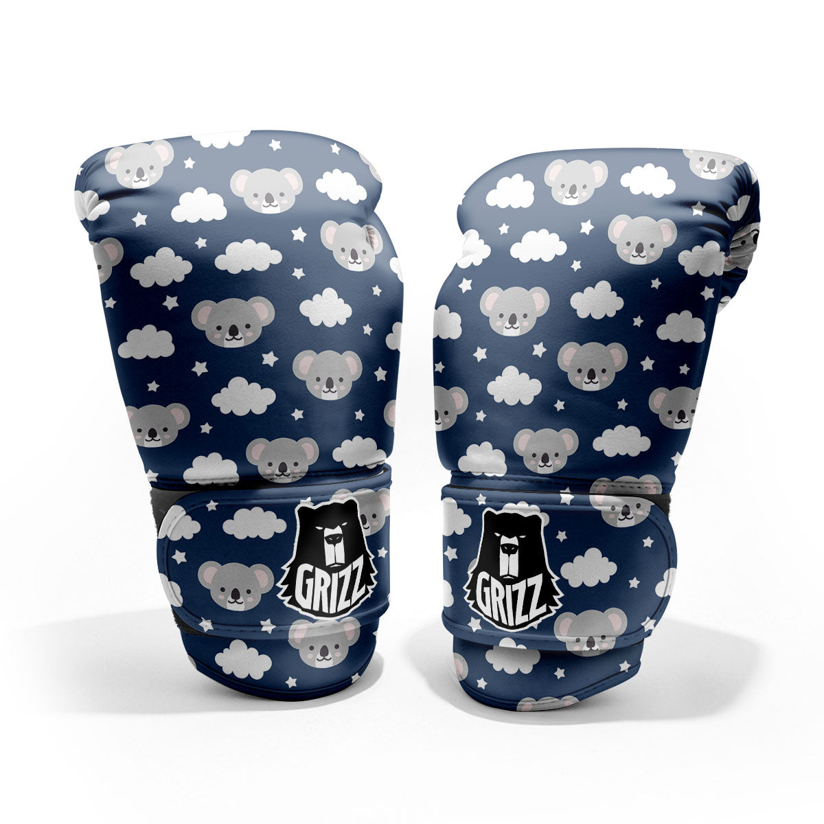 Cloud And Koala Bear Print Pattern Sparring Gloves-grizzshop