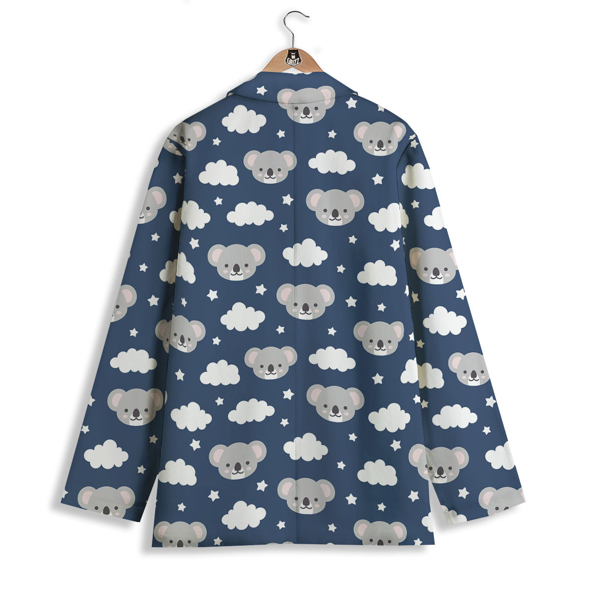 Cloud And Koala Bear Print Pattern Women's Blazer-grizzshop