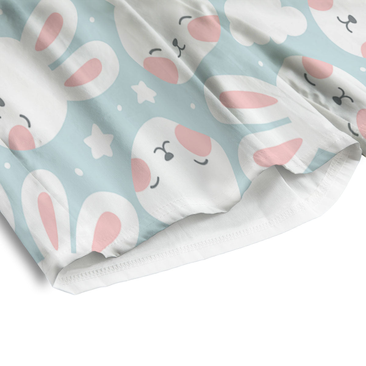 Cloud And Rabbit Print Pattern Men's Athletic Shorts