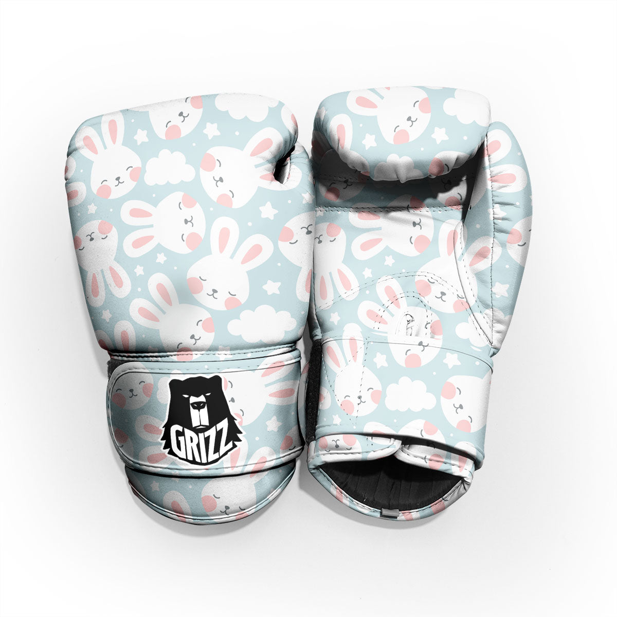 Cloud And Rabbit Print Pattern Sparring Gloves-grizzshop