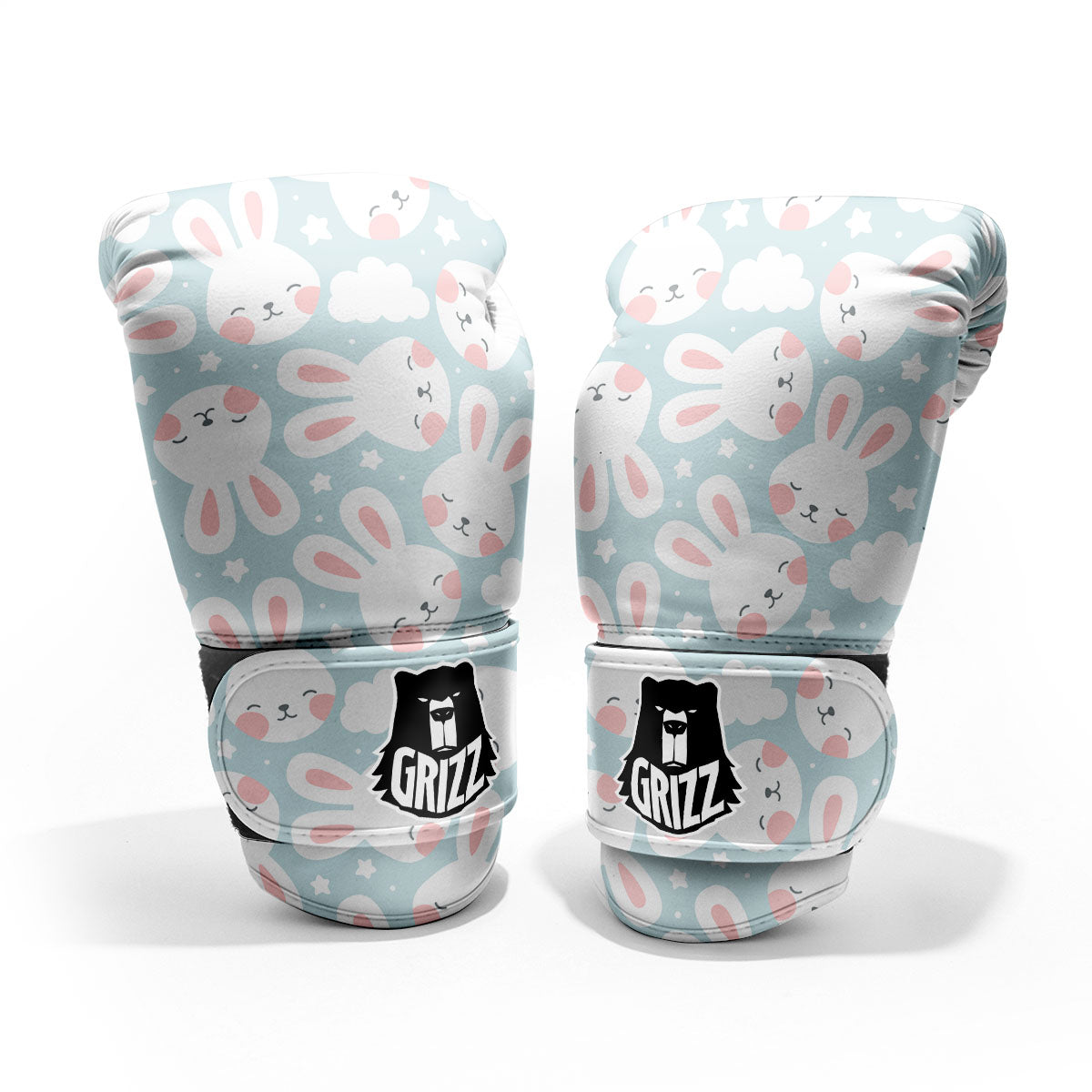 Cloud And Rabbit Print Pattern Pro Boxing Glove