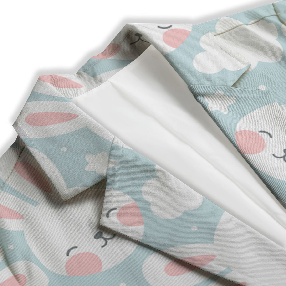 Cloud And Rabbit Print Pattern Women's Blazer-grizzshop
