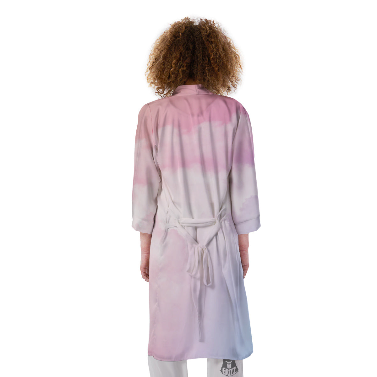 Cloud Coloful Print Kimono-grizzshop