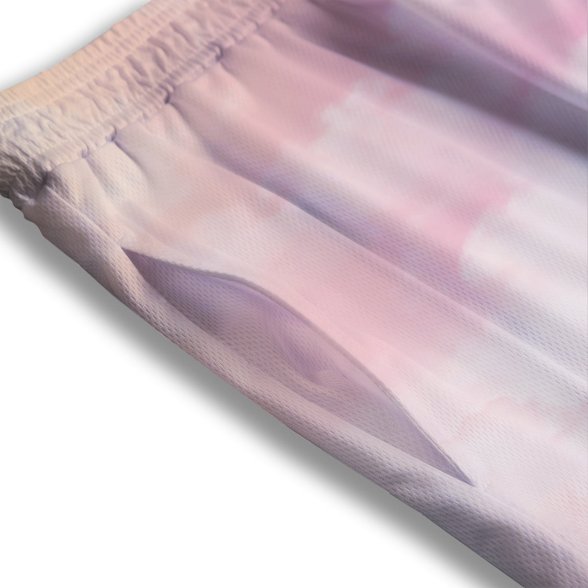 Cloud Coloful Print Mesh Shorts-grizzshop