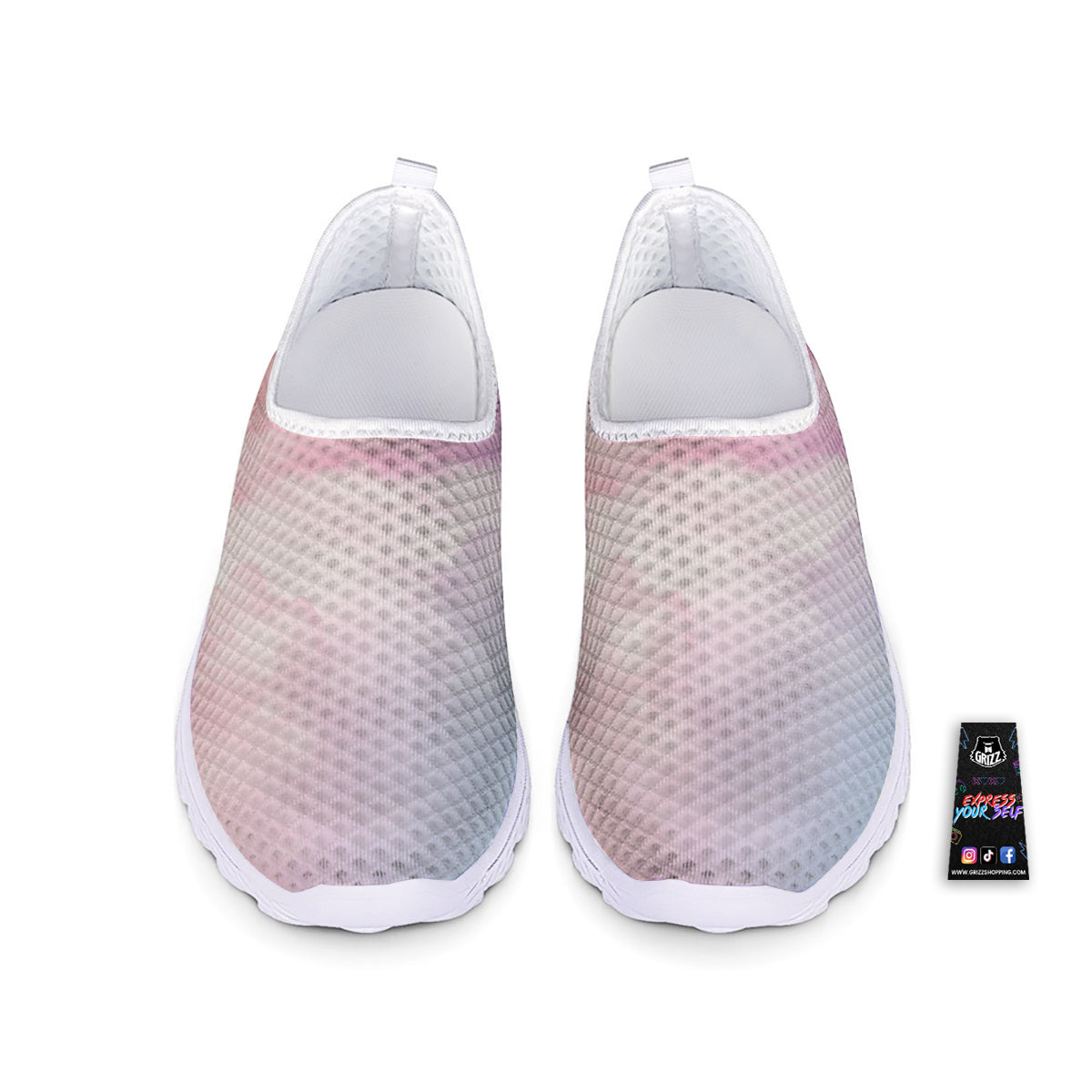 Cloud Coloful Print Nurse Shoes-grizzshop