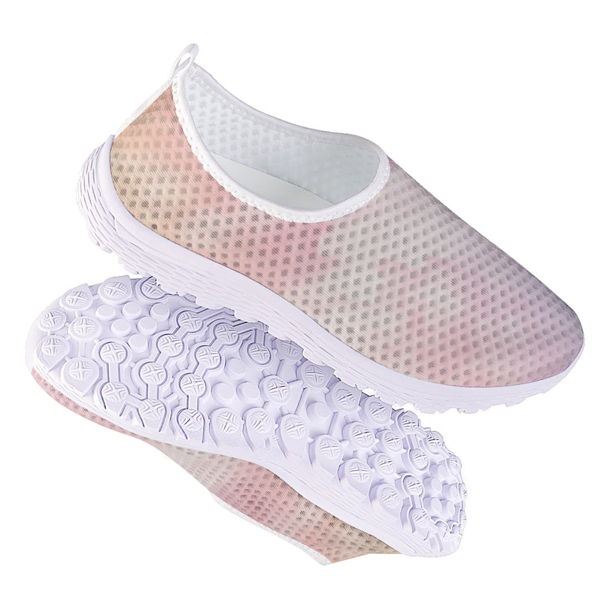 Cloud Coloful Print Nurse Shoes-grizzshop