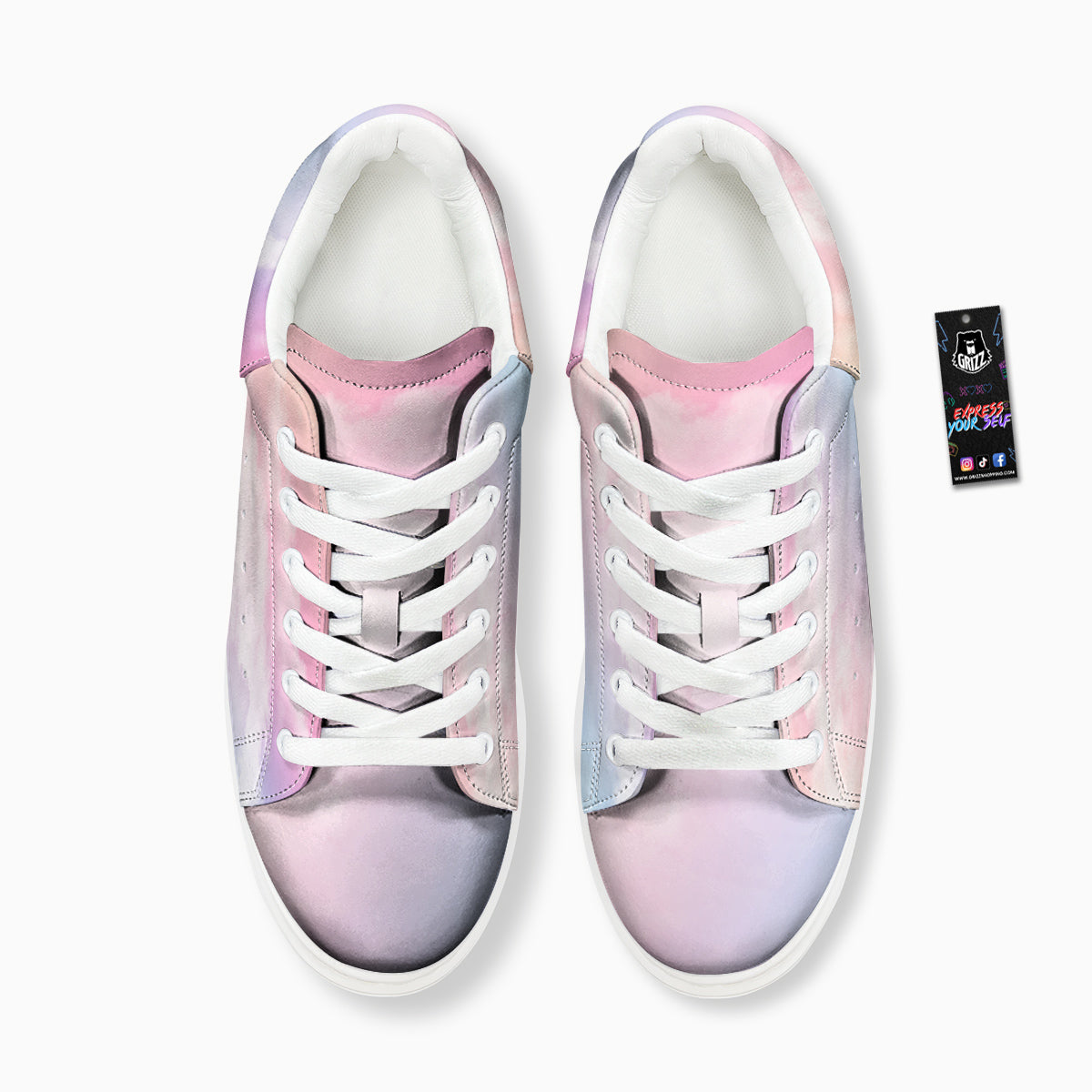 Cloud Coloful Print Platform Shoes-grizzshop