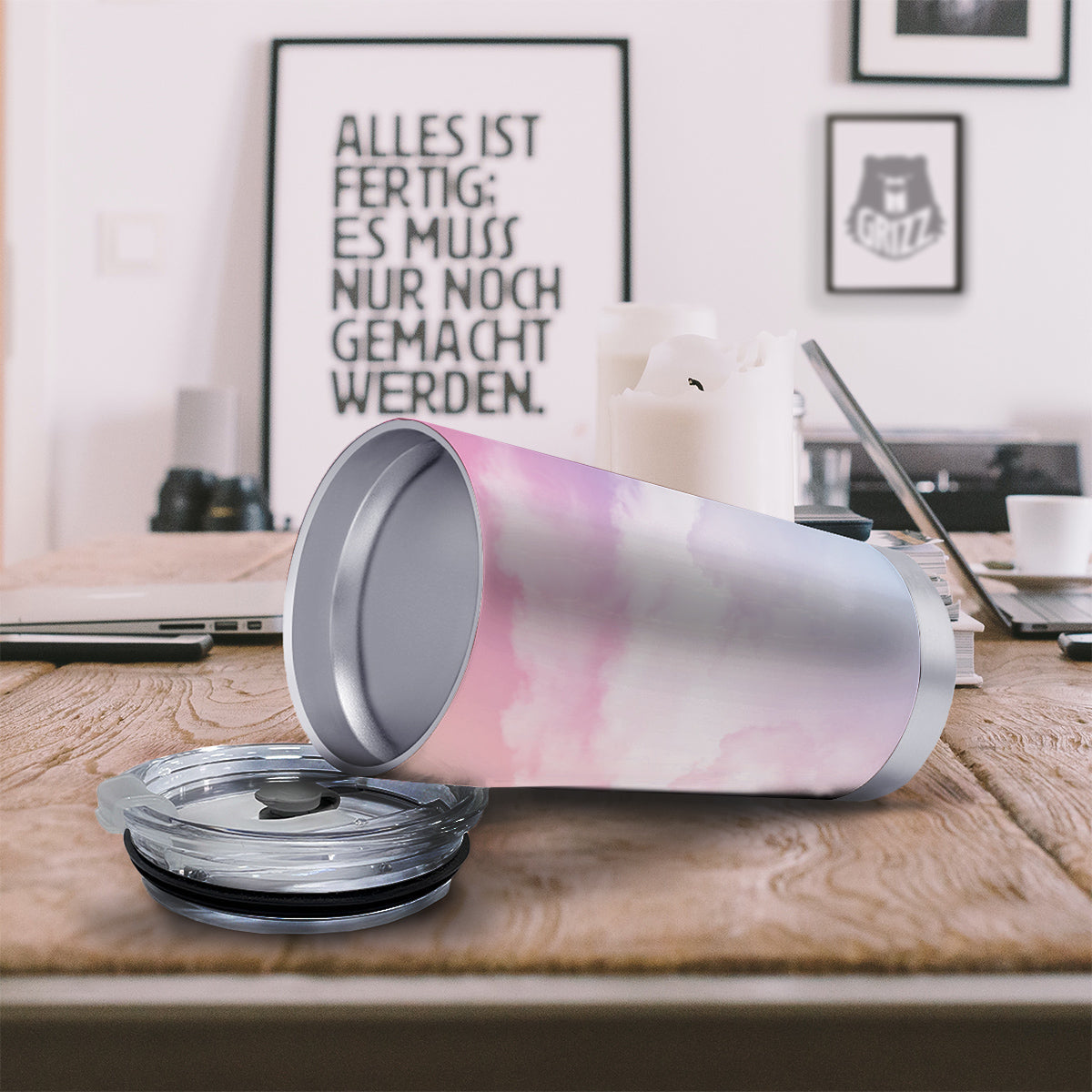 Cloud Coloful Print Tumbler-grizzshop
