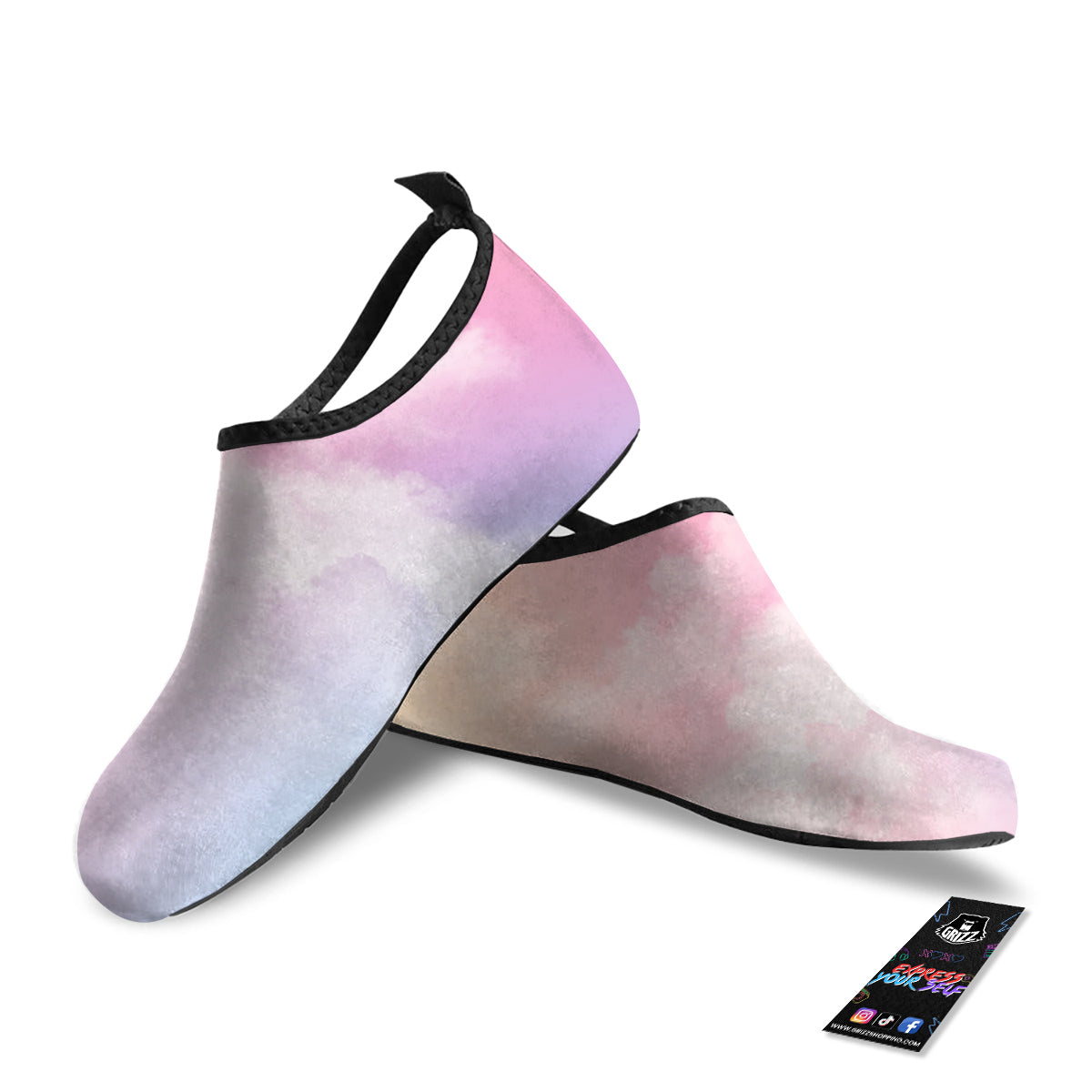 Cloud Coloful Print Water Shoes-grizzshop