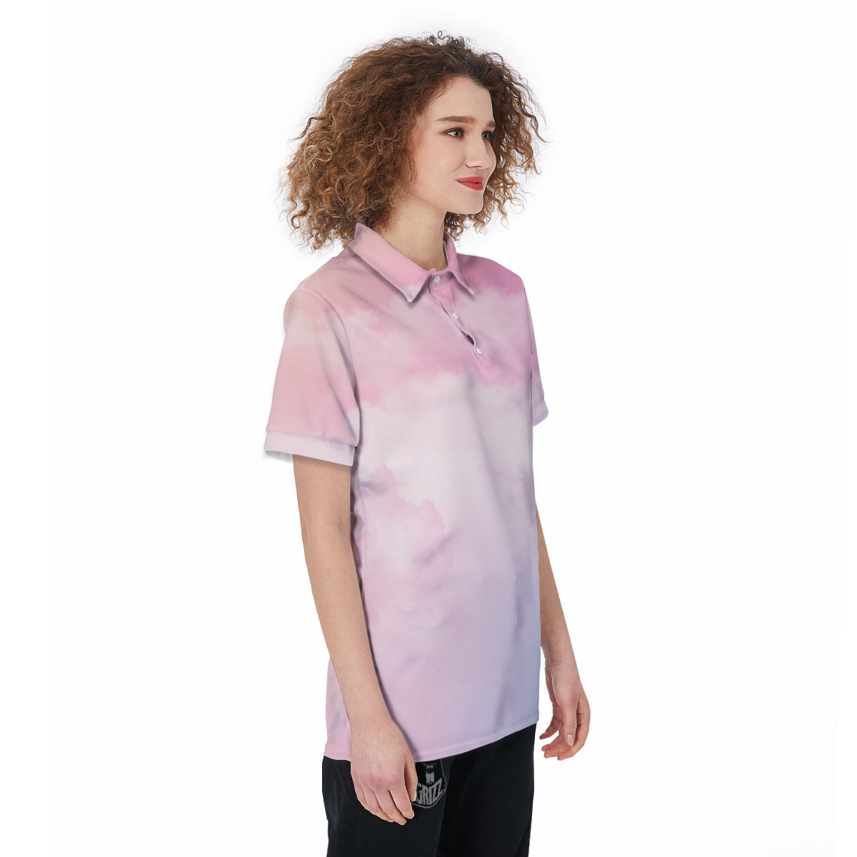 Cloud Coloful Print Women's Golf Shirts-grizzshop