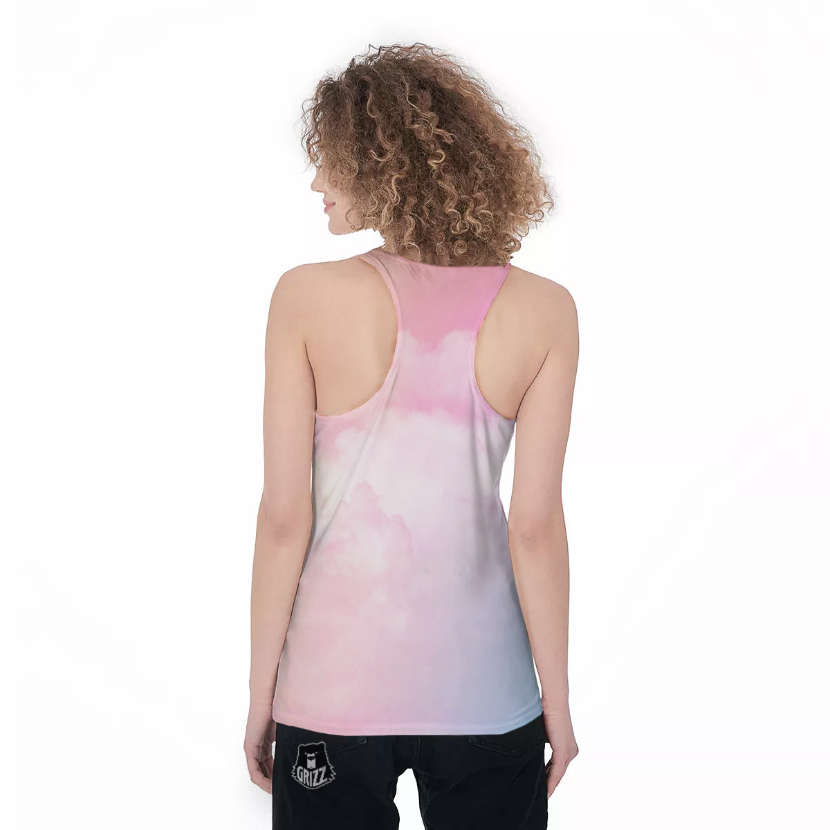Cloud Coloful Print Women's Racerback Tank Top-grizzshop