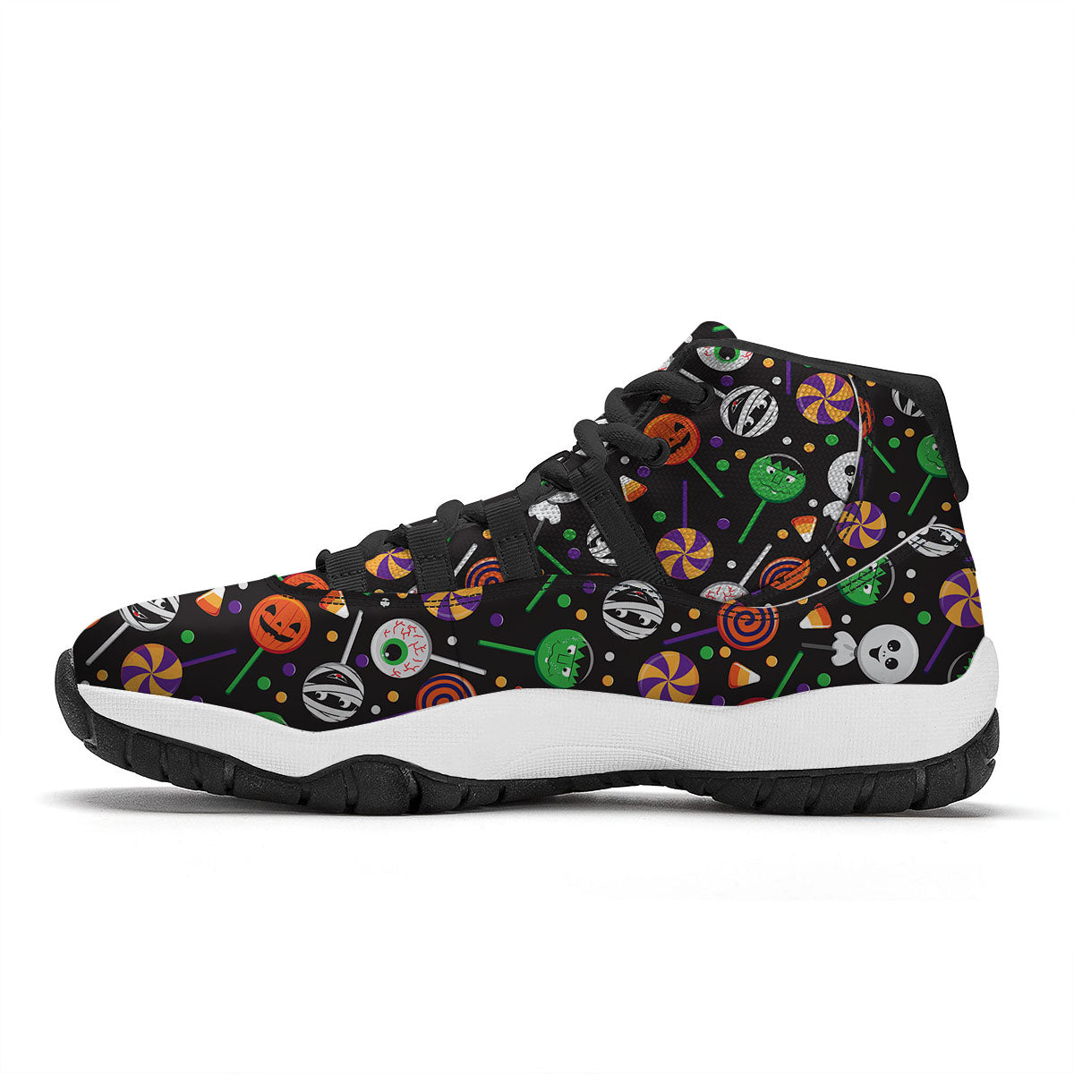 Cloud Cute Print Pattern Black Bball Shoes-grizzshop