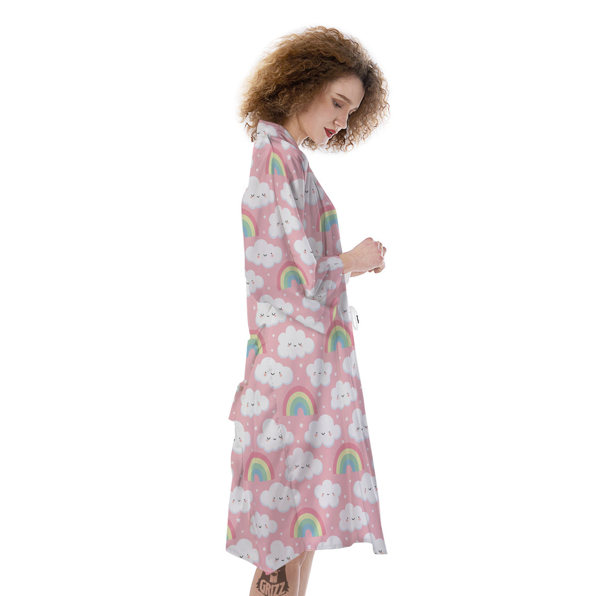 Cloud Cute Print Pattern Kimono-grizzshop