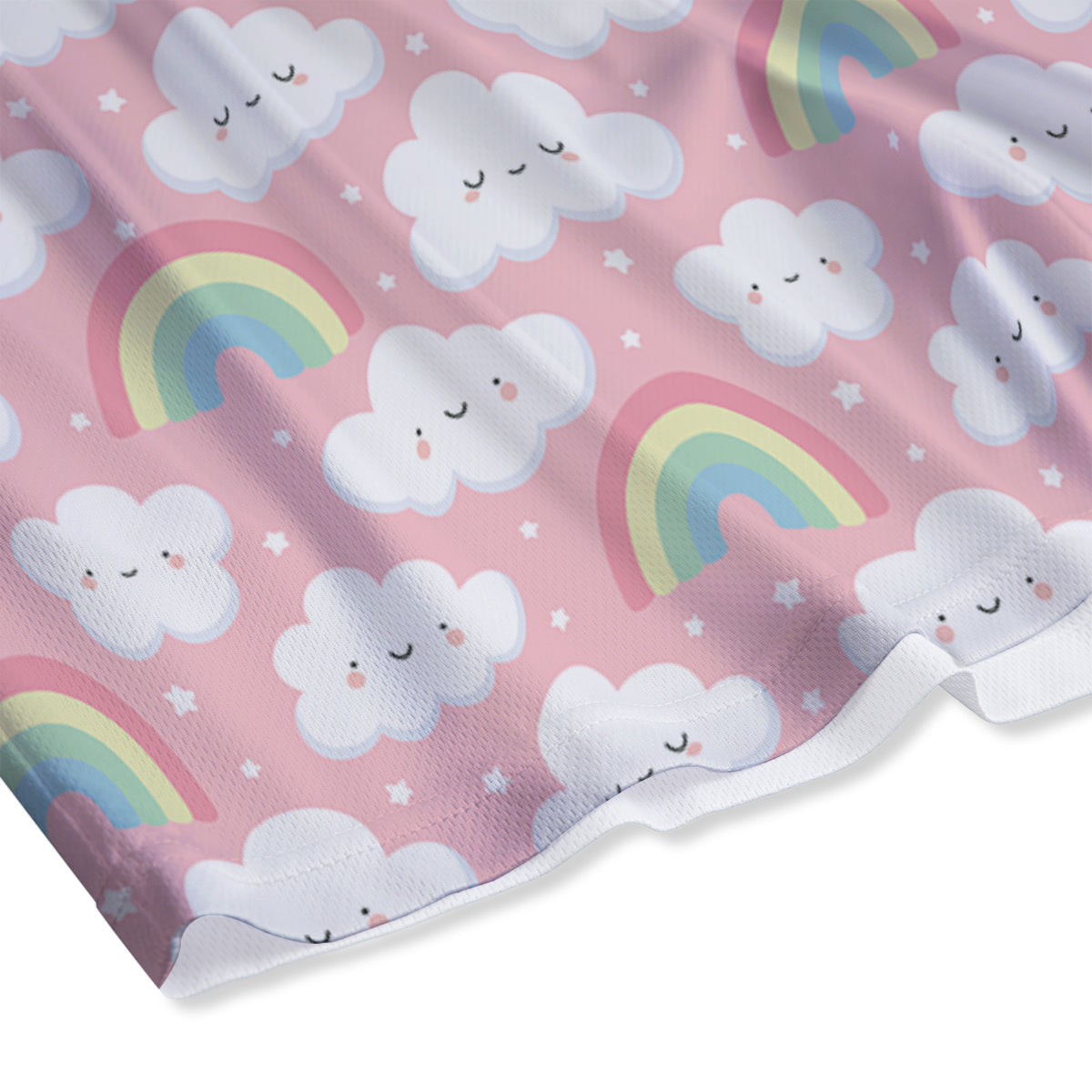 Cloud Cute Print Pattern Mesh Shorts-grizzshop