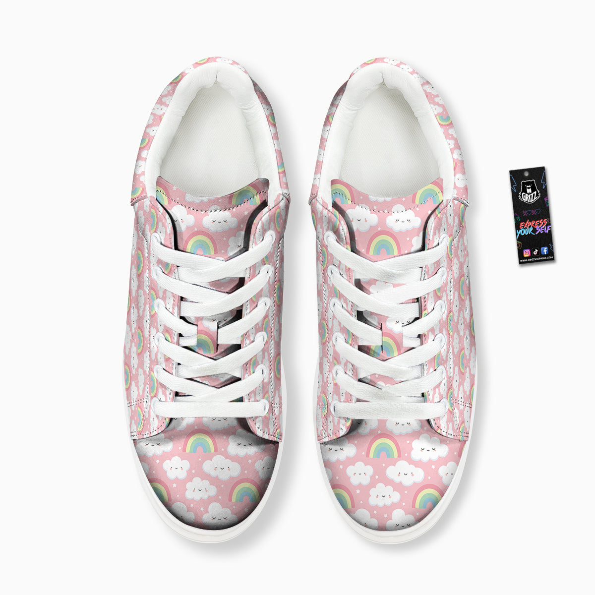 Cloud Cute Print Pattern Platform Shoes-grizzshop