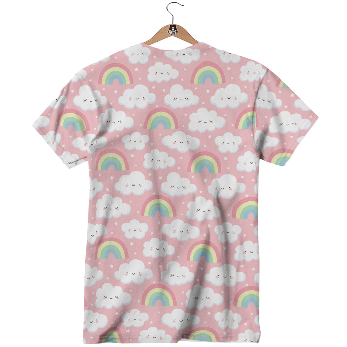 Cloud Cute Print Pattern T-Shirt-grizzshop