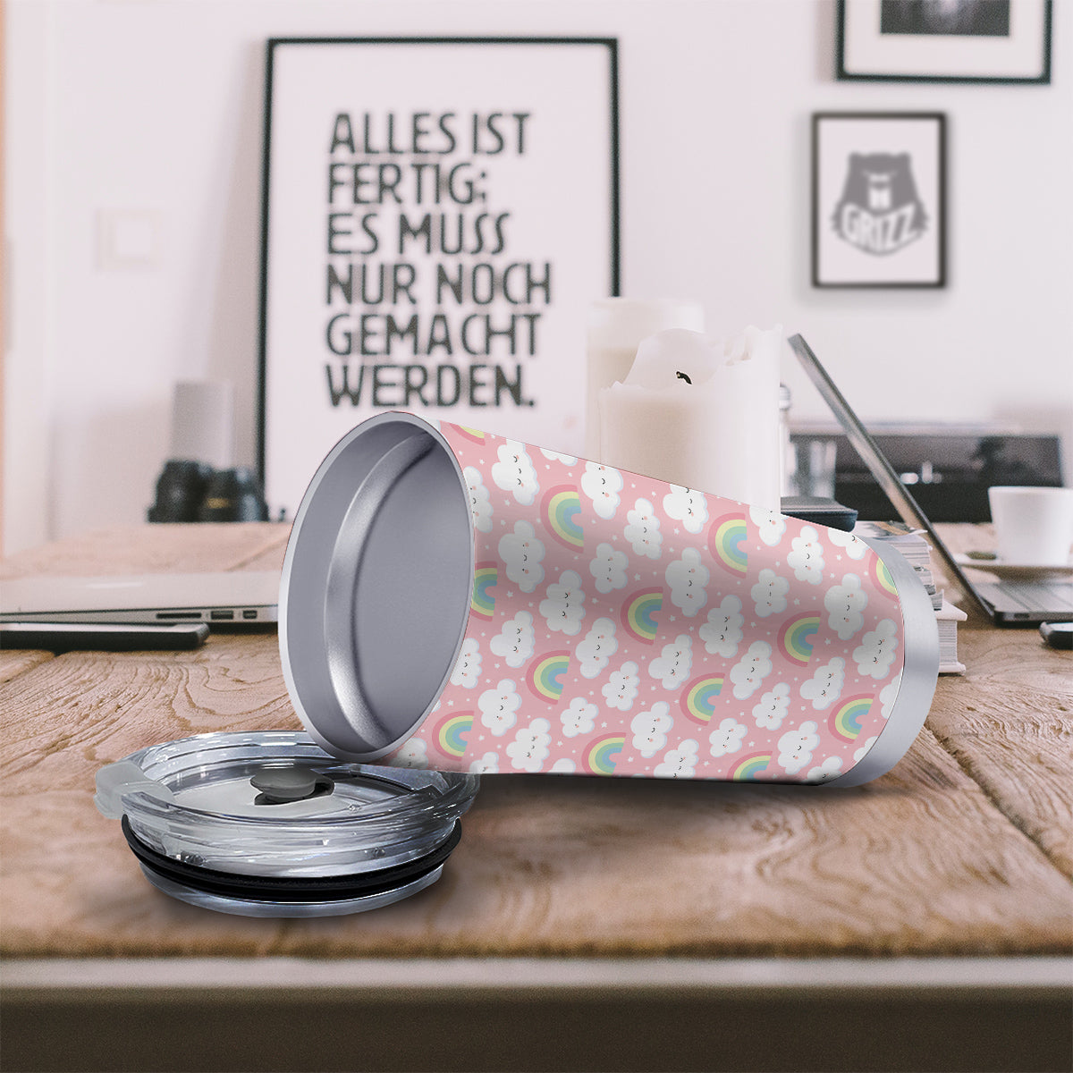 Cloud Cute Print Pattern Tumbler-grizzshop