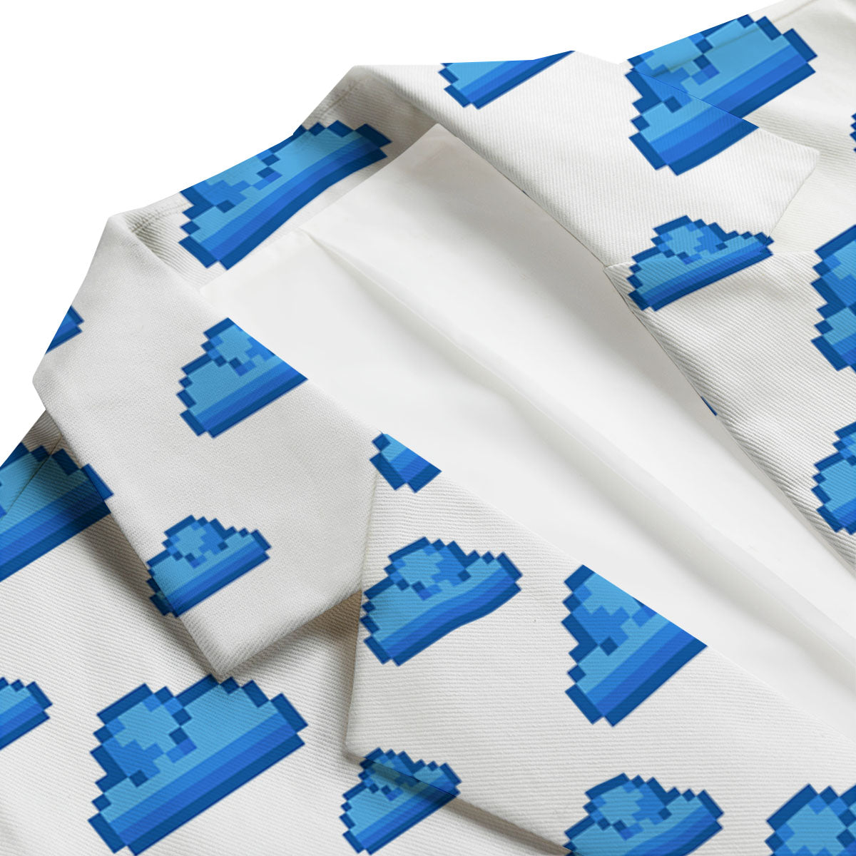Cloud Pixel Print Pattern Men's Blazer-grizzshop