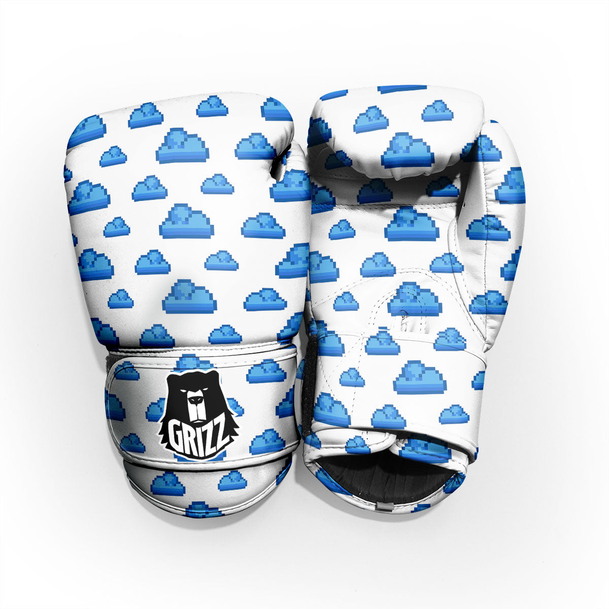 Cloud Pixel Print Pattern Pro Boxing Glove