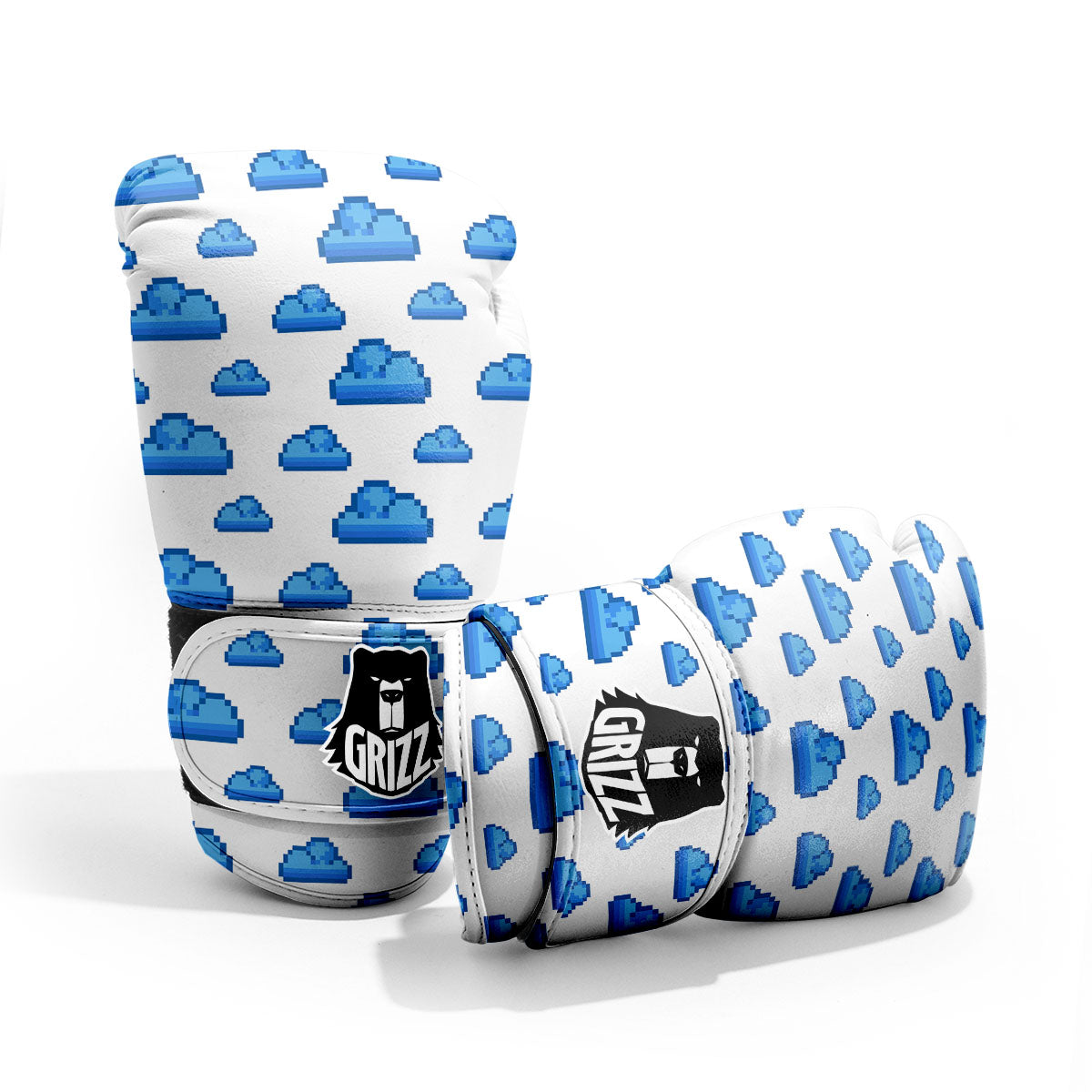 Cloud Pixel Print Pattern Pro Boxing Glove