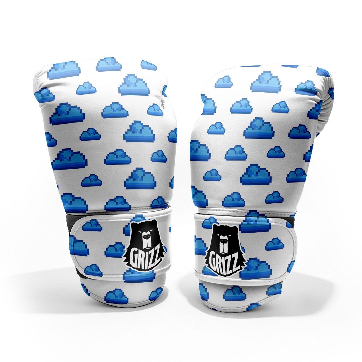 Cloud Pixel Print Pattern Pro Boxing Glove