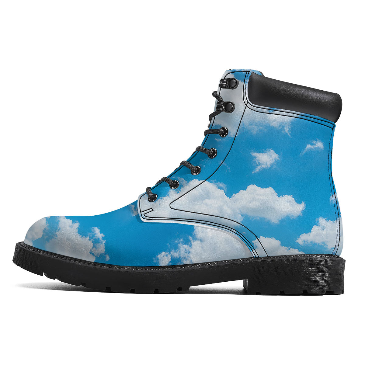 Cloud Sky Print Boots-grizzshop