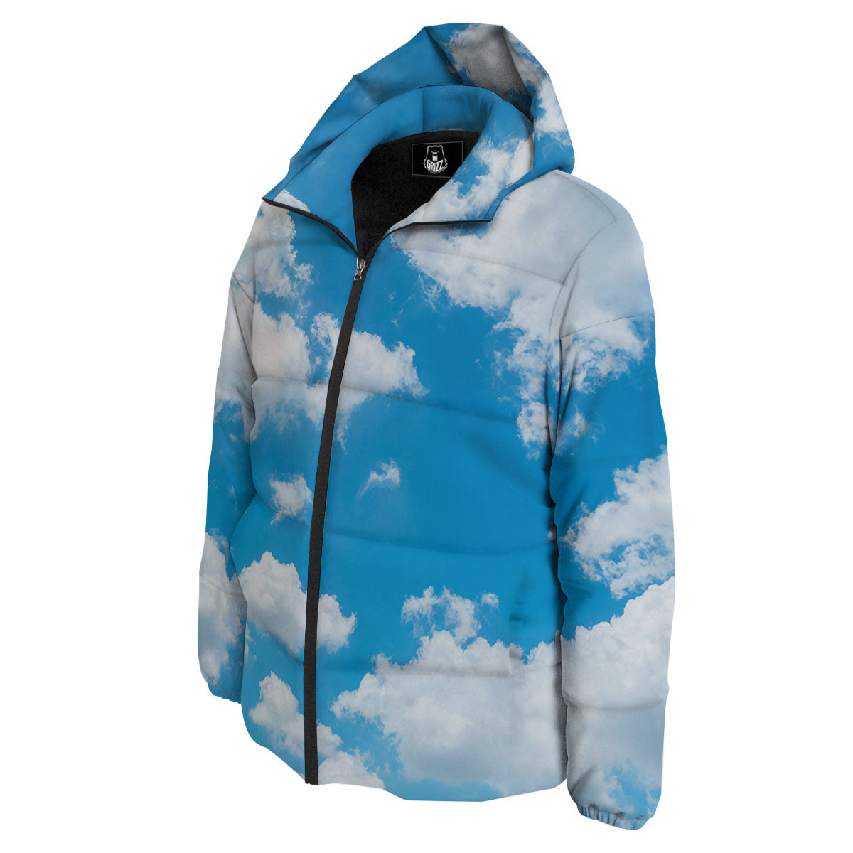 Cloud Sky Print Down Jacket-grizzshop