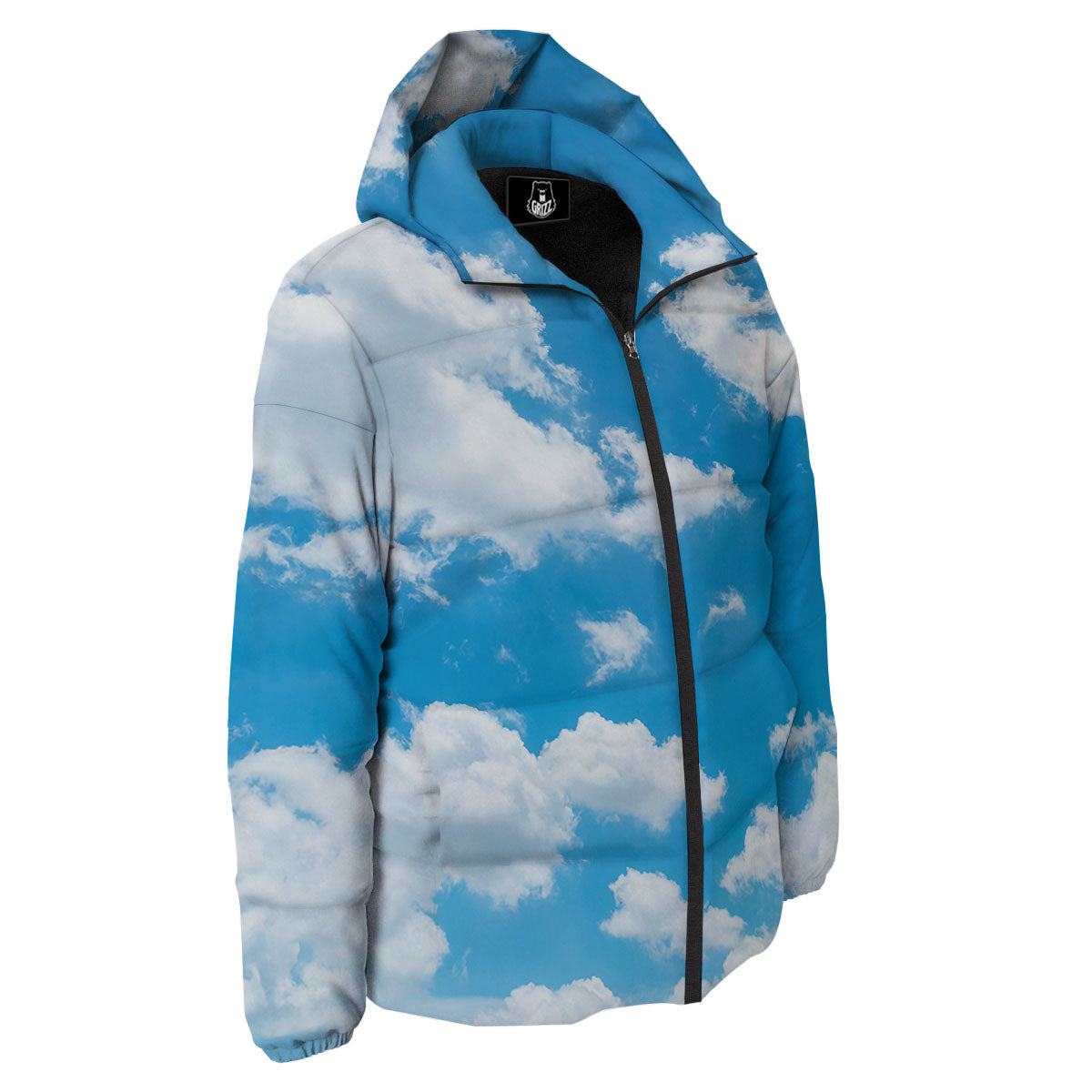 Cloud Sky Print Down Jacket-grizzshop
