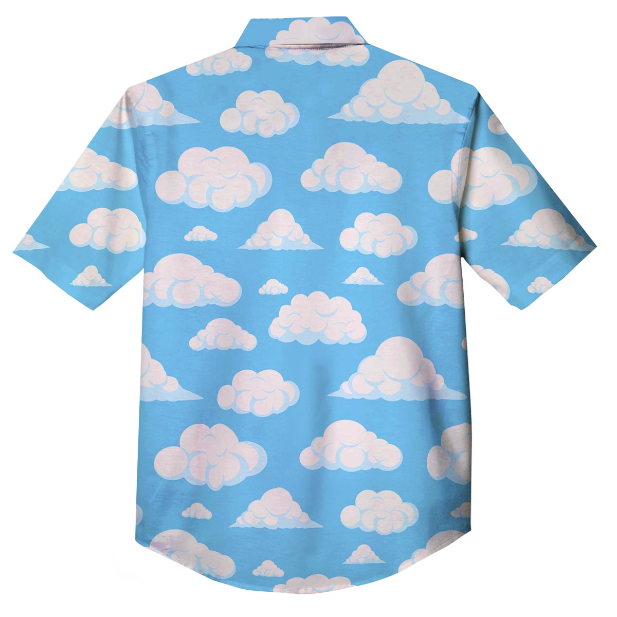 Cloud Sky Print Pattern Button Up Shirt-grizzshop