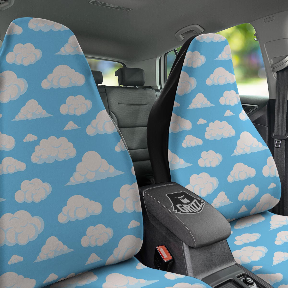 Cloud Sky Print Pattern Car Seat Covers-grizzshop