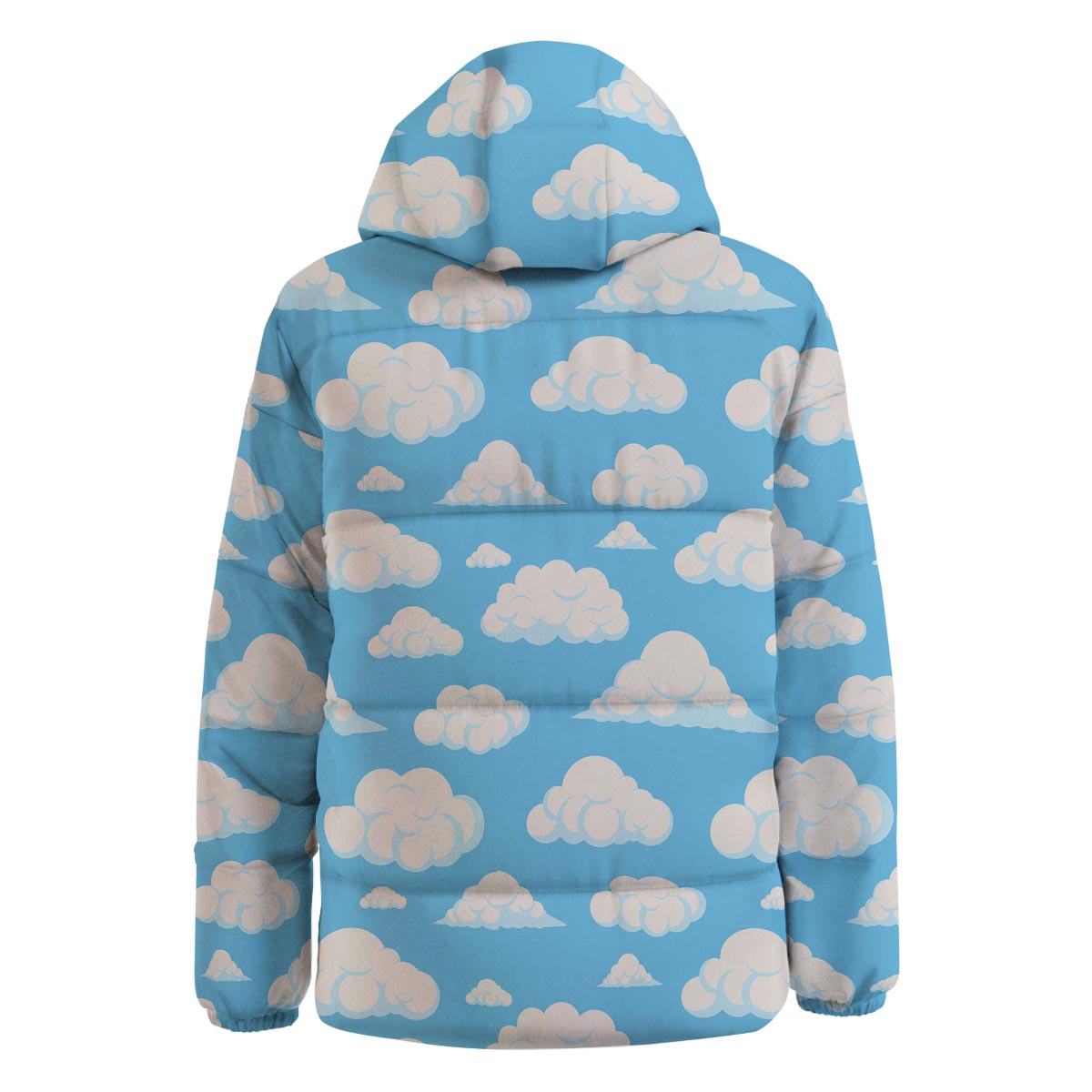 Cloud Sky Print Pattern Down Jacket-grizzshop