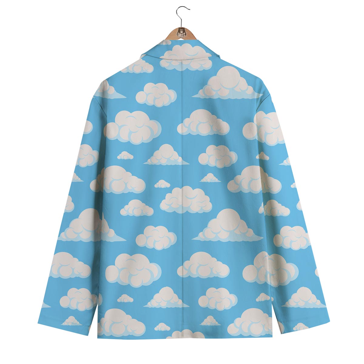 Cloud Sky Print Pattern Men's Blazer-grizzshop