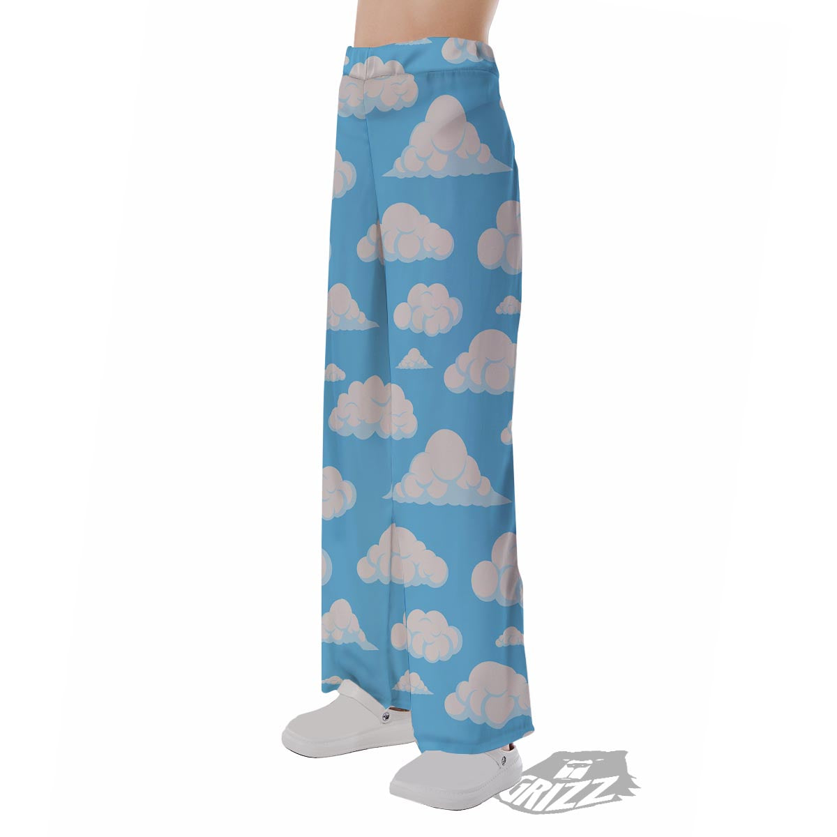 Cloud Sky Print Pattern Pajama Pants-grizzshop