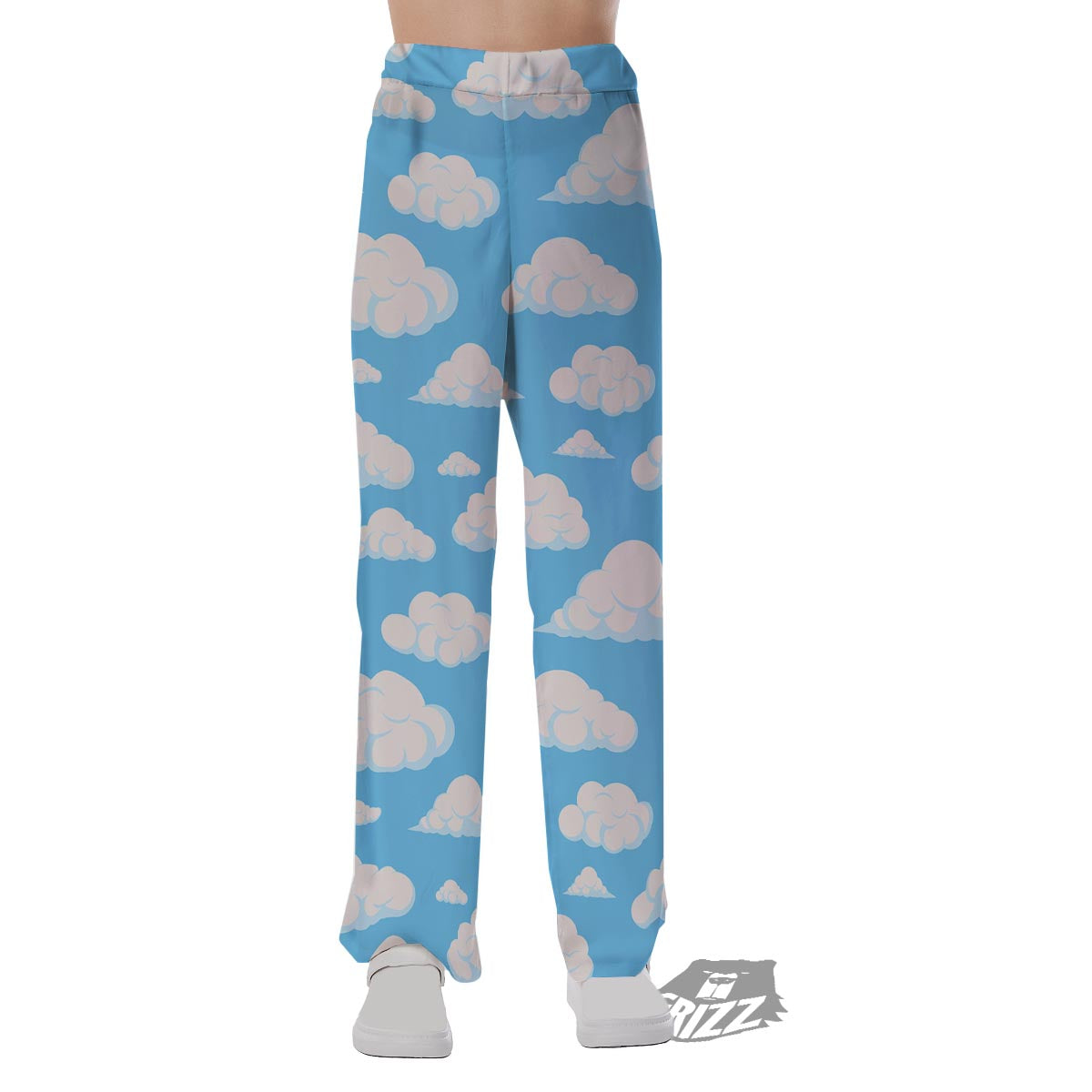 Cloud Sky Print Pattern Pajama Pants-grizzshop