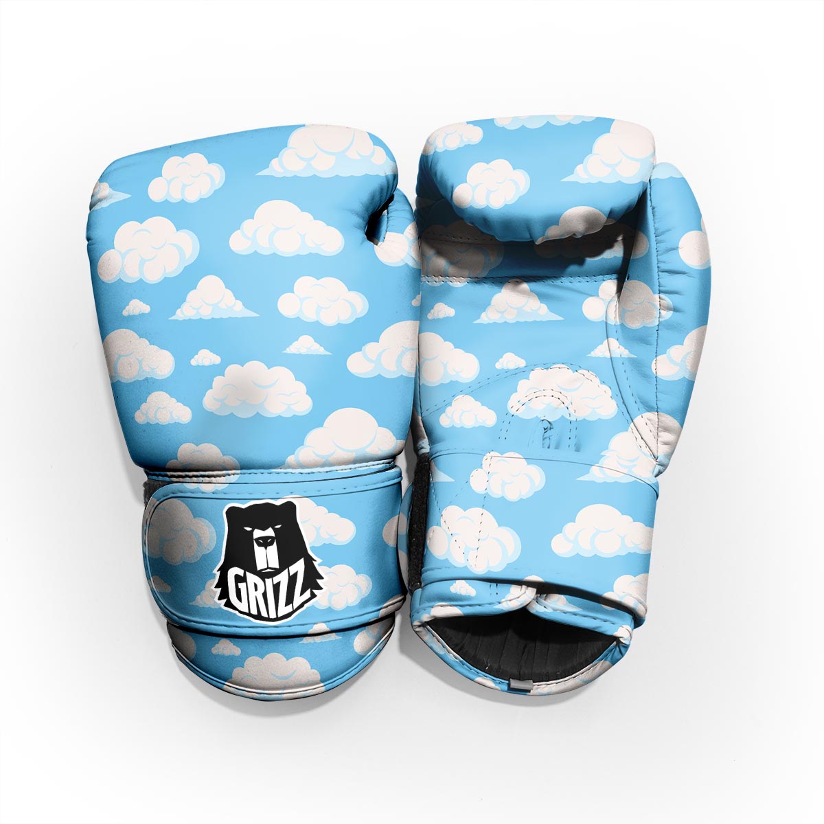 Cloud Sky Print Pattern Sparring Gloves-grizzshop